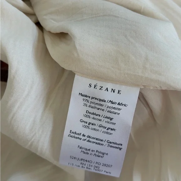 Sezane Magalia Skirt Sequined Midi Skirt Gold size 2 - Picture 14 of 16